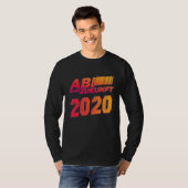 Afgestudeerd 2020  voor afstuderen eindexamen t-shirt (Voorkant volledig)