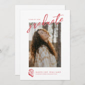 Afgestudeerd aan Jacksonville State University Aankondiging (Voorkant / Achterkant)