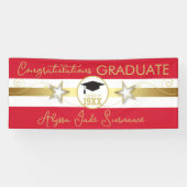 Afgestudeerd! Aangepaste Afstudeerder-partijbanner Spandoek (Horizontaal)