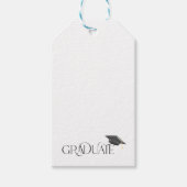 Afgestudeerd Afstudeerhoedje Cadeaulabel (Voorkant)