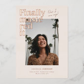 Afgestudeerd! Afstuderen Foto Aankondiging (Voorkant)