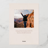 Afgestudeerd! Afstuderen Foto Aankondiging (Achterkant)