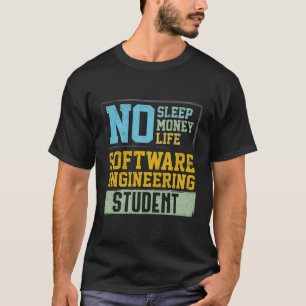 Afgestudeerd als geen slaap-geen-leven-toekomstige t-shirt