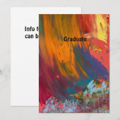 Afgestudeerd bericht aankondiging (Voorkant / Achterkant)