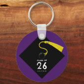 Afgestudeerd cadeau om te bewaren sleutelhanger (Voorkant)
