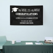 Afgestudeerd | De tasel was het gedoe waard Spandoek (Beurs)