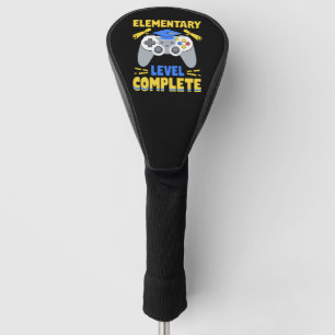 Afgestudeerd Elementair Niveau Gaming Gamer Golfheadcover