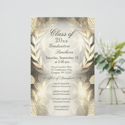 Afgestudeerd | Gouden Laurel Leaf (Staand voorkant)