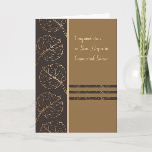 Afgestudeerd in de Kaart van de commerciële wetens (Voorkant)