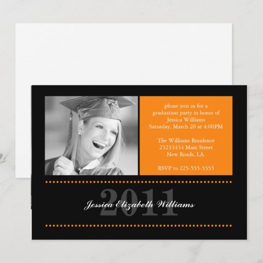 Afgestudeerd Kaart (Voorkant / Achterkant)