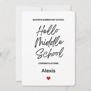 Afgestudeerd op de Middelbare School Felicitatieka Kaart