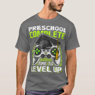 Afgestudeerd op kleuter niveau Voltooid Gamer Laat T-shirt