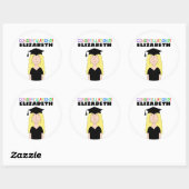 Afgestudeerd Ronde Sticker (Vel)