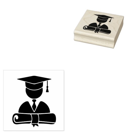 Afgestudeerd Rubberstempel (Gestempeld)