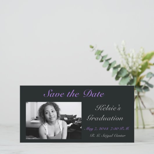 Afgestudeerd Save The Date (Staand voorkant)