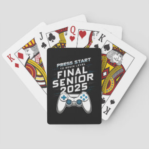 Afgestudeerde 2025 Klas van 2025 Gamer Videospelle Pokerkaarten