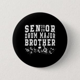 Afgestudeerde 2026 Drum Major Broer Afstuderen Afg Ronde Button 5,7 Cm