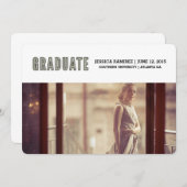 afgestudeerde aankondiging (Voorkant / Achterkant)