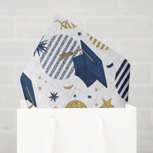 Afgestudeerde Feestklas  Tissuepapier (Cadeauzakje)