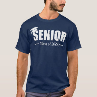 Afgestudeerde klas van 2023 eindexamenhoed meisje t-shirt