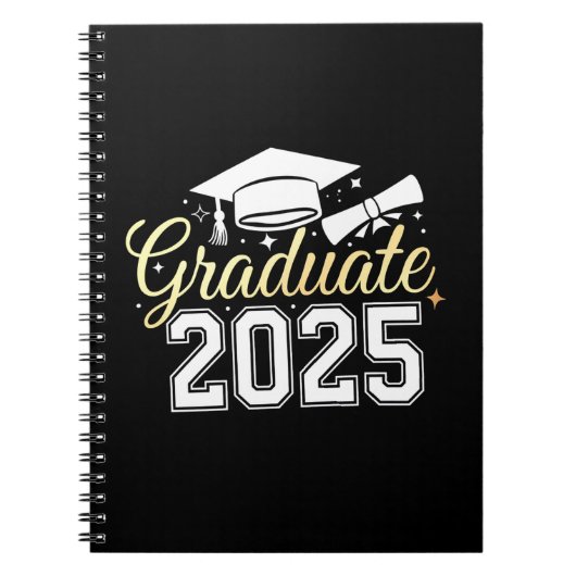 Afgestudeerde klas van 2025 afgestudeerde notitieboek (Voorkant)