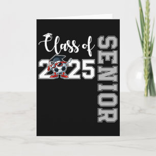 Afgestudeerde klas van 2025 Senior Dabbing Voetbal Kaart