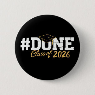 Afgestudeerde Klas Van 2026 Afstuderen 26 Trotse A Ronde Button 5,7 Cm