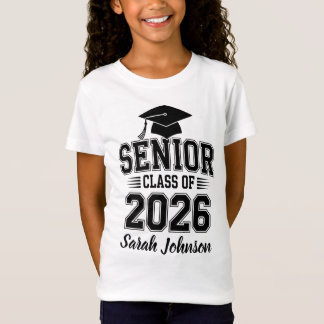Afgestudeerde Klas Van 2026 Diploma Met Naam T-shirt
