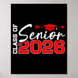 Afgestudeerde klas van 2026 middelbare school poster