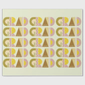 Afgestudeerde klas van 2026 retro cadeaupapier (Vlak)