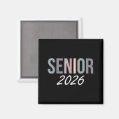 Afgestudeerde klas van 2026 senior 2026 middelbare magneet (Voorkant / Achterkant)