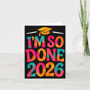 Afgestudeerde klas van 2026 universiteit middelbar kaart
