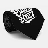 Afgestudeerde klas van 2027 afstuderen stropdas (Opgerold)