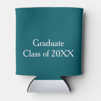 Afgestudeerde klas van 20XX turquoise gefeliciteer Blikjeskoeler