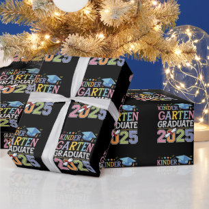 Afgestudeerde kleuterschool 2025 Afstudeerschool Cadeaupapier