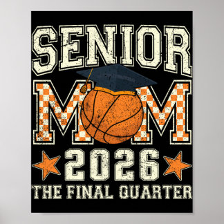 Afgestudeerde Moeder 2026 Basketbal Afstudeer Kwar Poster