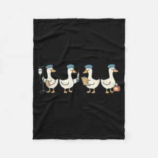 Afgestudeerde nieuwe verpleegster gans school verp fleece deken