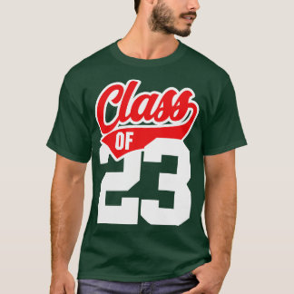 Afgestudeerde van de klas van 23 Vintage sportieve T-shirt