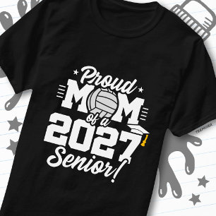 Afgestudeerde Volleybalklas van 2027 Trots Moeder T-shirt