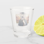 Afgestudeerde Wolf Shot Glas (Achterkant)