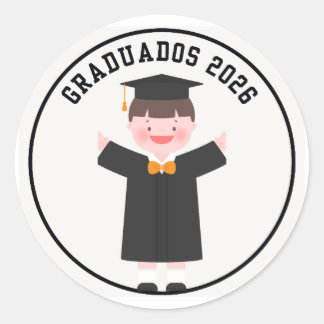 Afgestudeerden 2026 Schattige Afstudeer sticker \