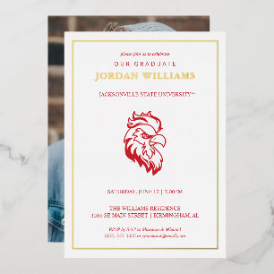 Afgestudeerden Jacksonville State University Folie Uitnodiging