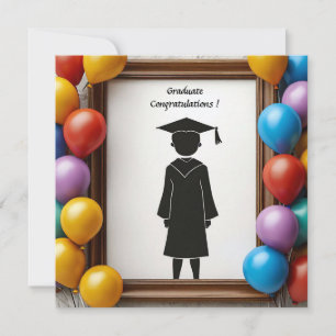 Afgestudeerden Kunstwerk met Ballonnen Kaart