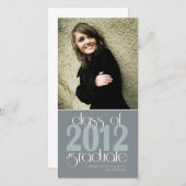 Afgestudeerdenklas van 2012 middelbare school eind aankondiging (Voorkant / Achterkant)