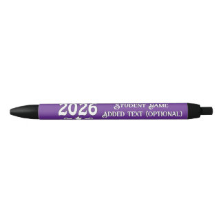Afgestudeerdenklas van 2026 diploma-uitreiking zwarte inkt pen