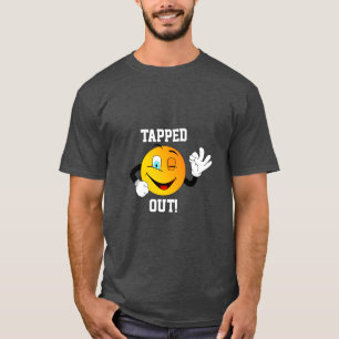 "Afgetapt!" Winking Emoji Cartoon T-shirt