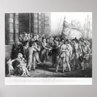 Afgevaardigden van het nationale verdrag die de as