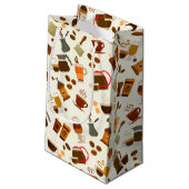 afgewerkt koffiepartijpatroon klein cadeauzakje (Achterkant Gekanteld)