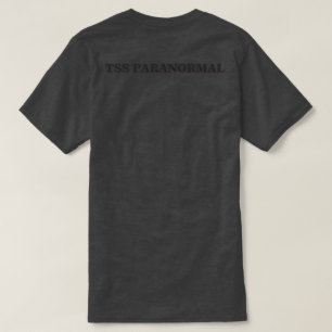 Afgewerkte zwarte TSS Paranormal T-Shirt