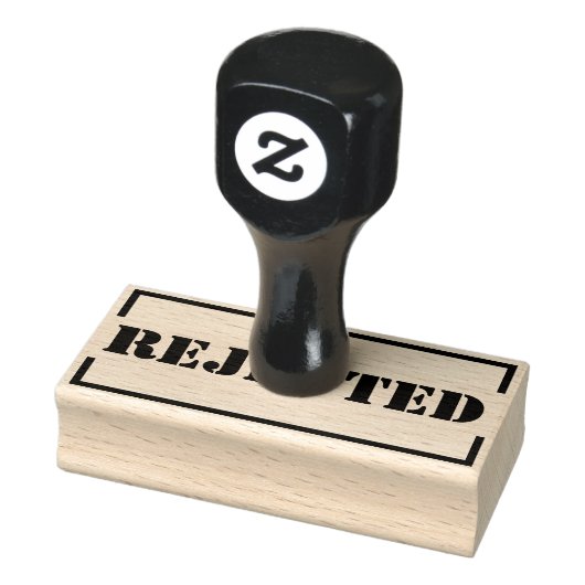 Afgewezen gepersonaliseerde rubberen stempel (Stempel)